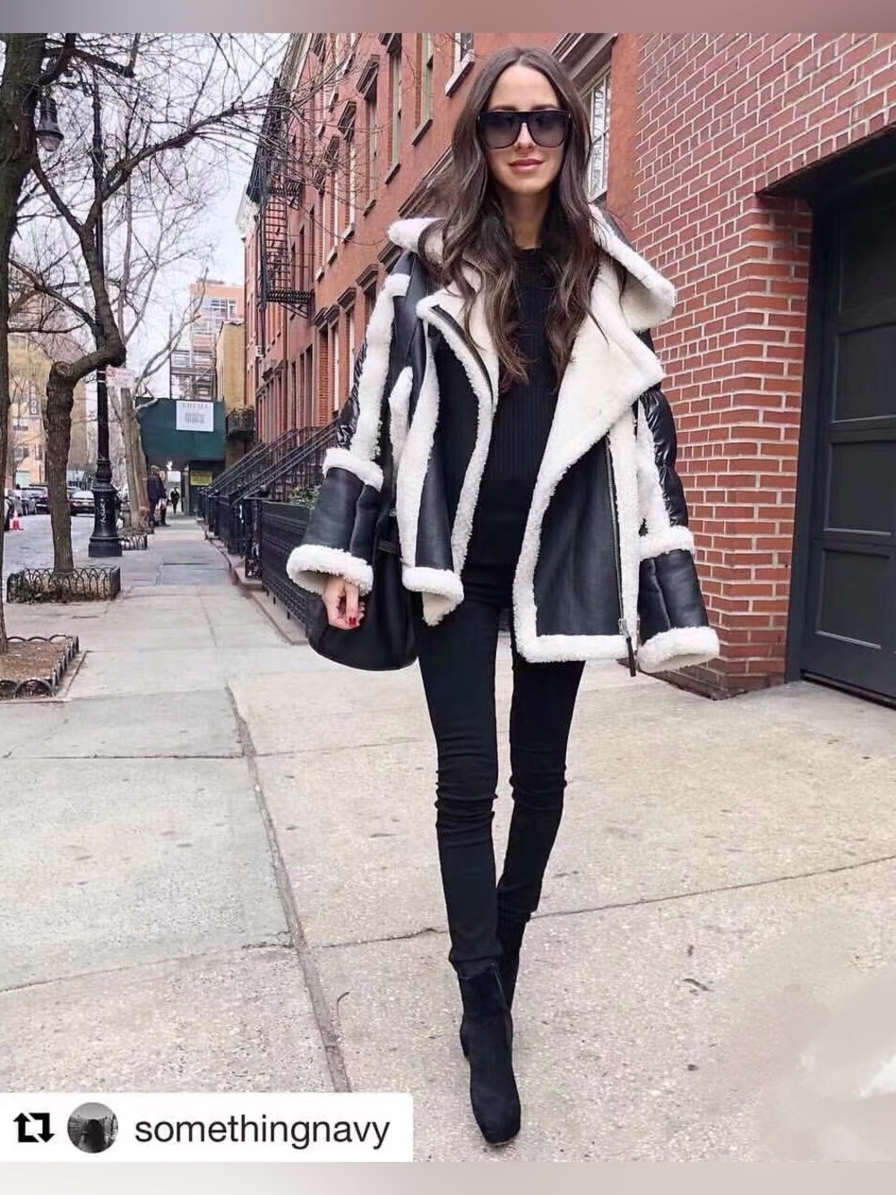 🖤💖🤍☁️ Authentic Nicole Benisti Montaigne Shearling Parka ☁️🤍💖🖤 - like new - M